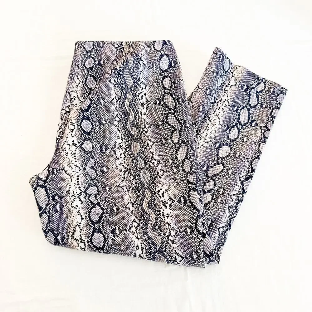 Michael Kors Snakeprint Patterned Straight Leg Pants Size 16